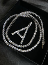 Load image into Gallery viewer, Icy Initial Tennis Necklace - ANGIE MAR
