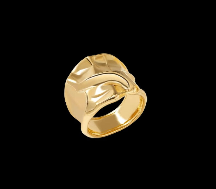 Luna Gold Chunky Ring