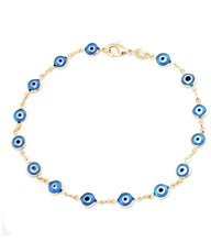 Load image into Gallery viewer, Evil Eye Anklet - ANGIE MAR 
