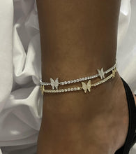 Load image into Gallery viewer, Dainty Butterfly Anklet - ANGIE MAR 

