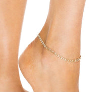 Load image into Gallery viewer, Gold Evil Eye Anklet - ANGIE MAR 
