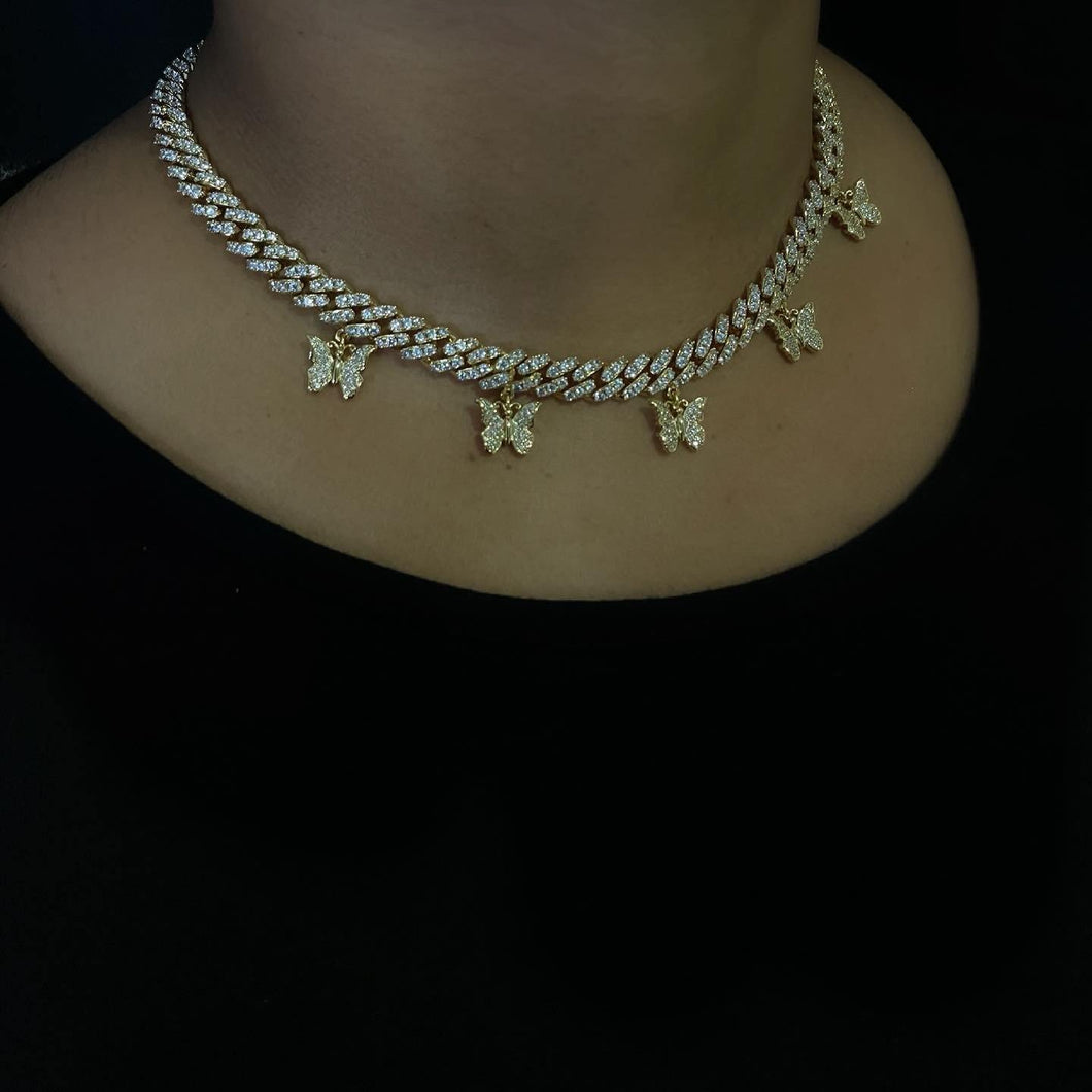 Butterfly Chain Link Choker - ANGIE MAR 